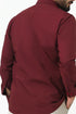 Veshbhoshaa Bluebird Men'S Maroon Cotton Lycra Formal Shirt